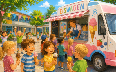 Eiswagen sorgt für Ferienstimmung